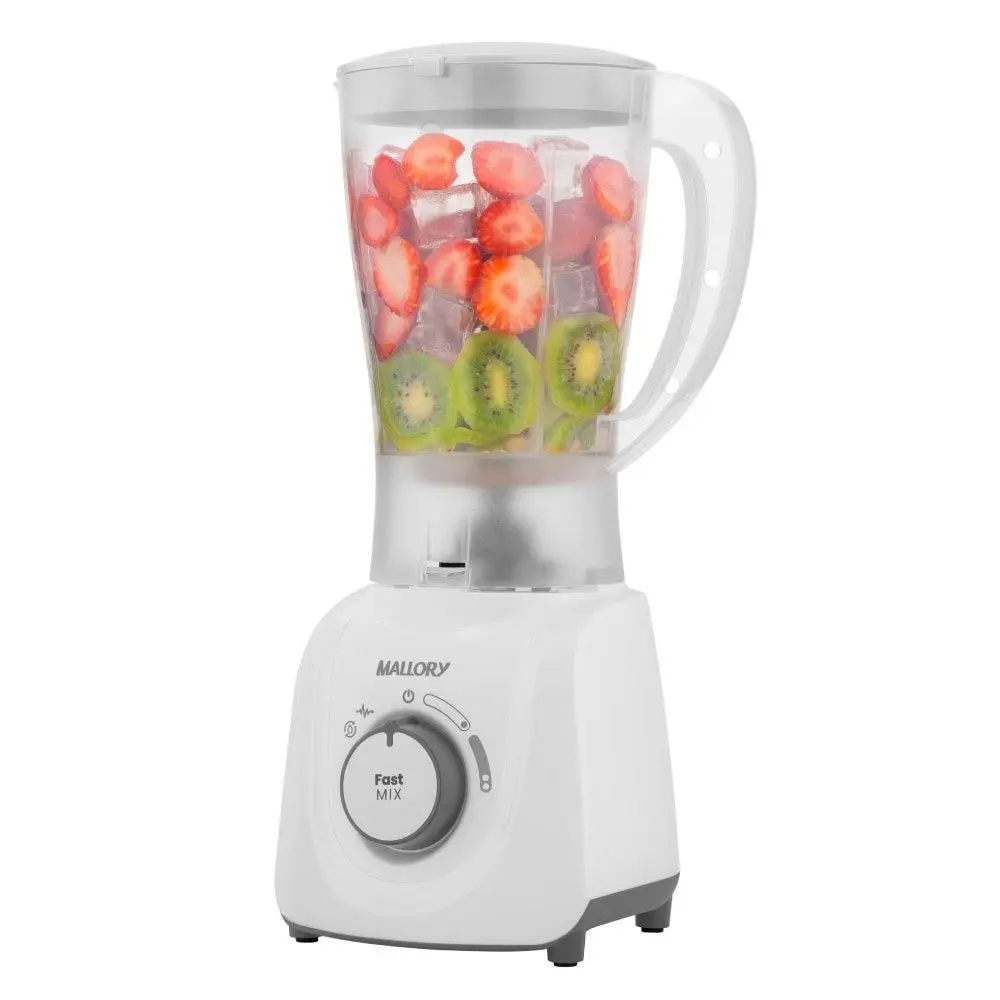 Liquidificador Mallory Branco 2 Velocidades + Pulsar 2,1L Fast Mix 220V 600W, , large image number 1