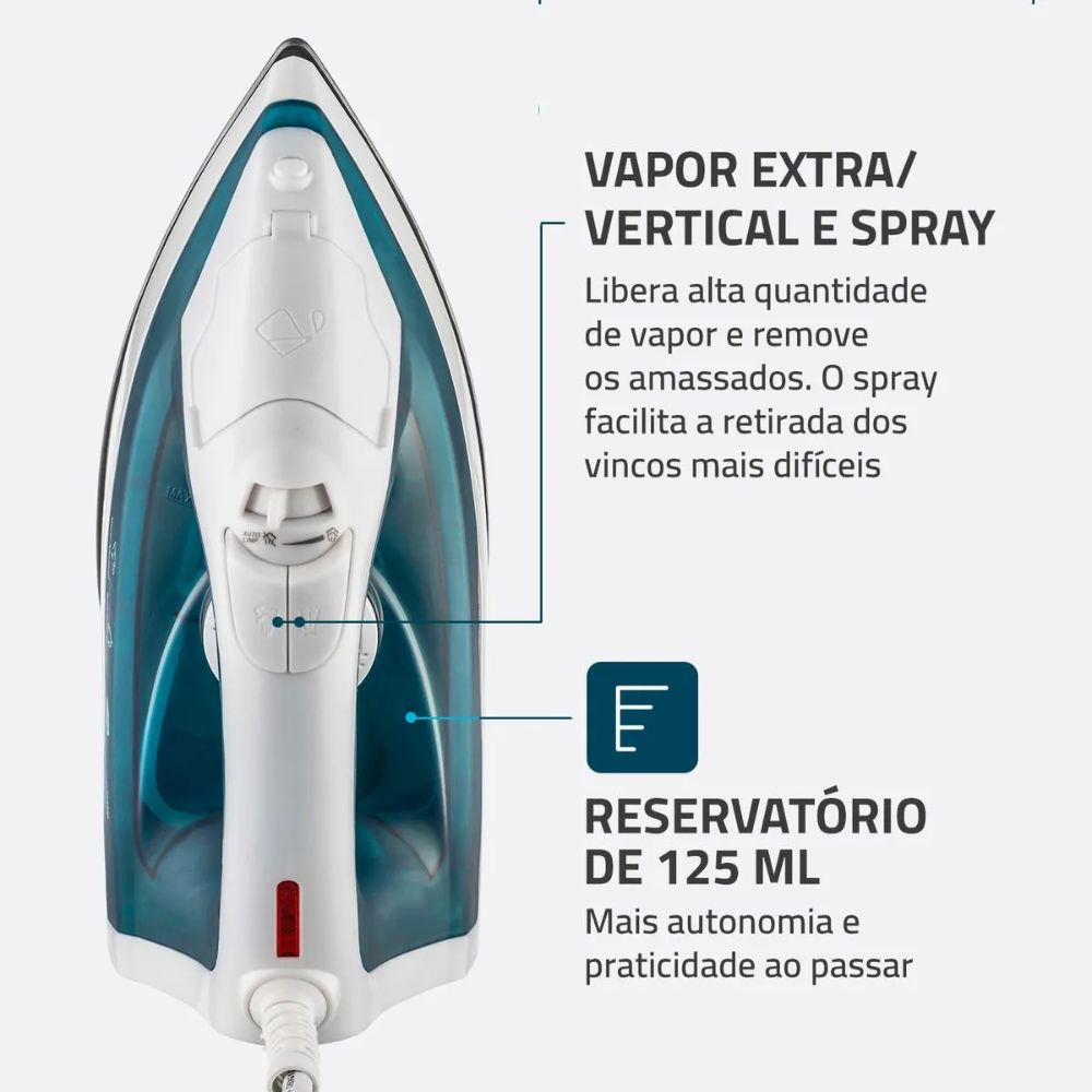 Ferro de Passar Roupa a Vapor Mondial 220V F-32, , large image number 3