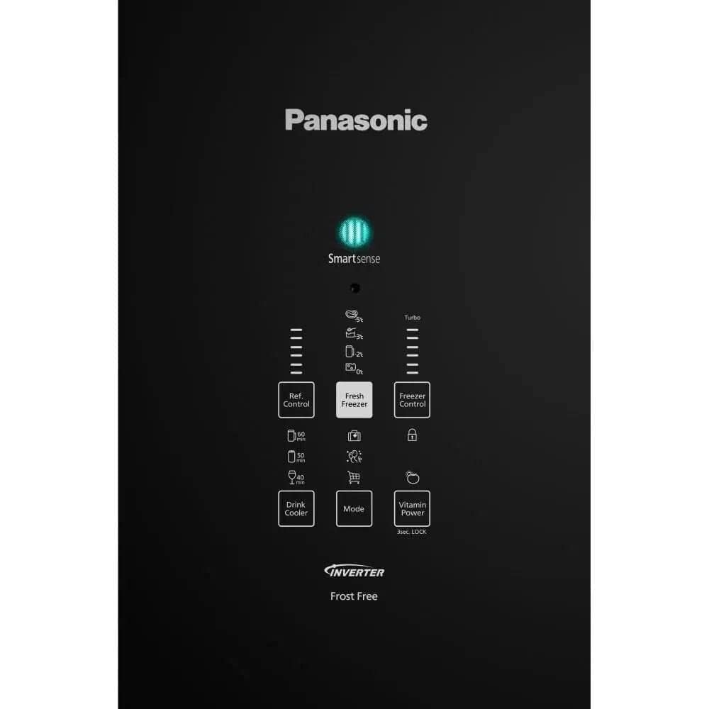 Geladeira Frost Free Panasonic Inverse e Inverter 2 Portas Preta 480L 220V NR-BB71GVFBB, , large image number 6