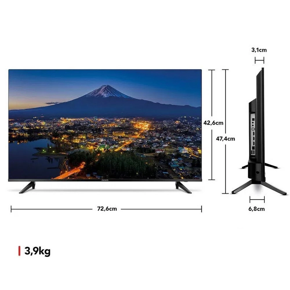 Smart TV 32 Polegadas Aiwa HD Android Borda Ultrafina 2 HDMI 2 USB Quad Core BL02, , large image number 6