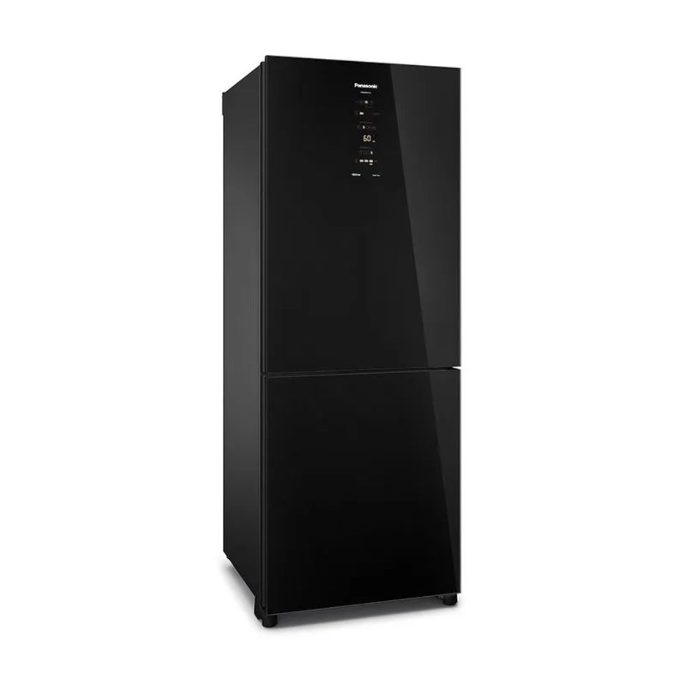 Geladeira Frost Free Panasonic Inverse Duplex 450L Black Glass 220V BB65GVFBB