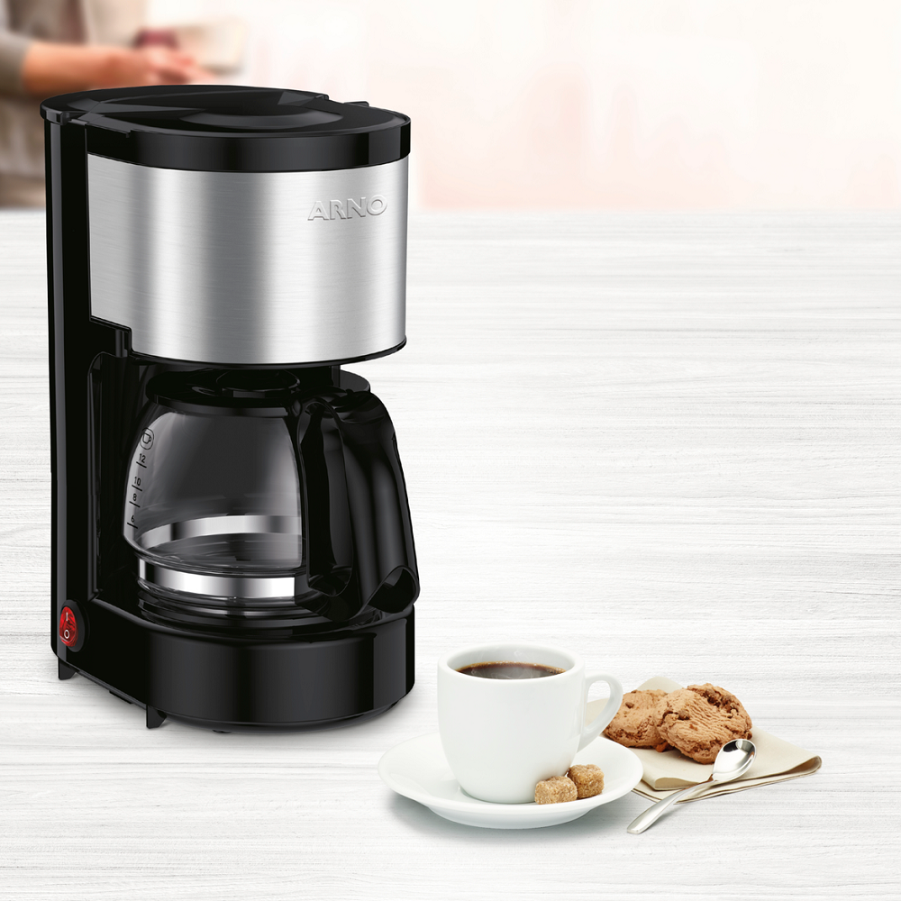 Cafeteira Elétrica Arno Perfectta Inox 12 Xícaras Jarra 600ml CFPI 220V, , large image number 2