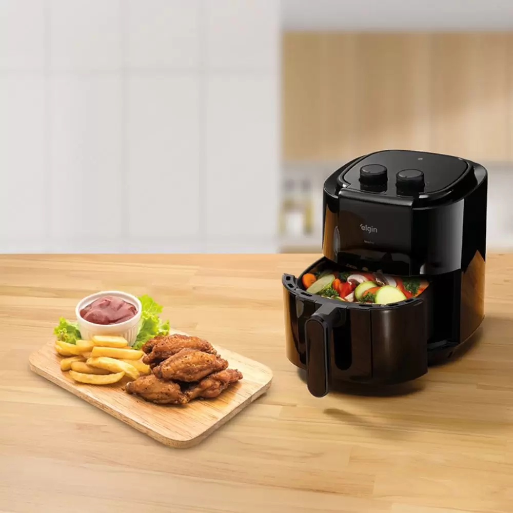 Fritadeira Elétrica Air Fryer Elgin Sem Óleo 3,5 Litros Preta 220V Start Fry, , large image number 4