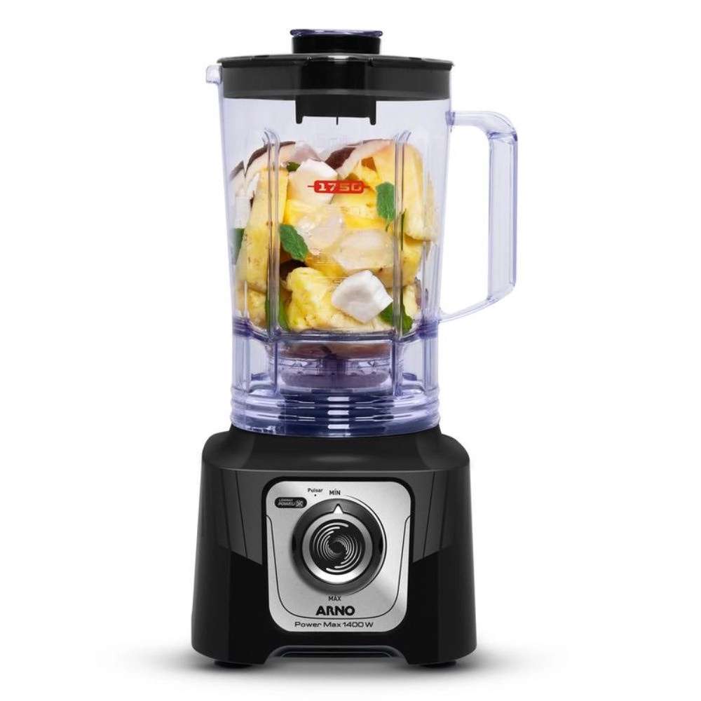 Liquidificador Arno Power Max LN65 com Confort Control 1400W Preto 220V