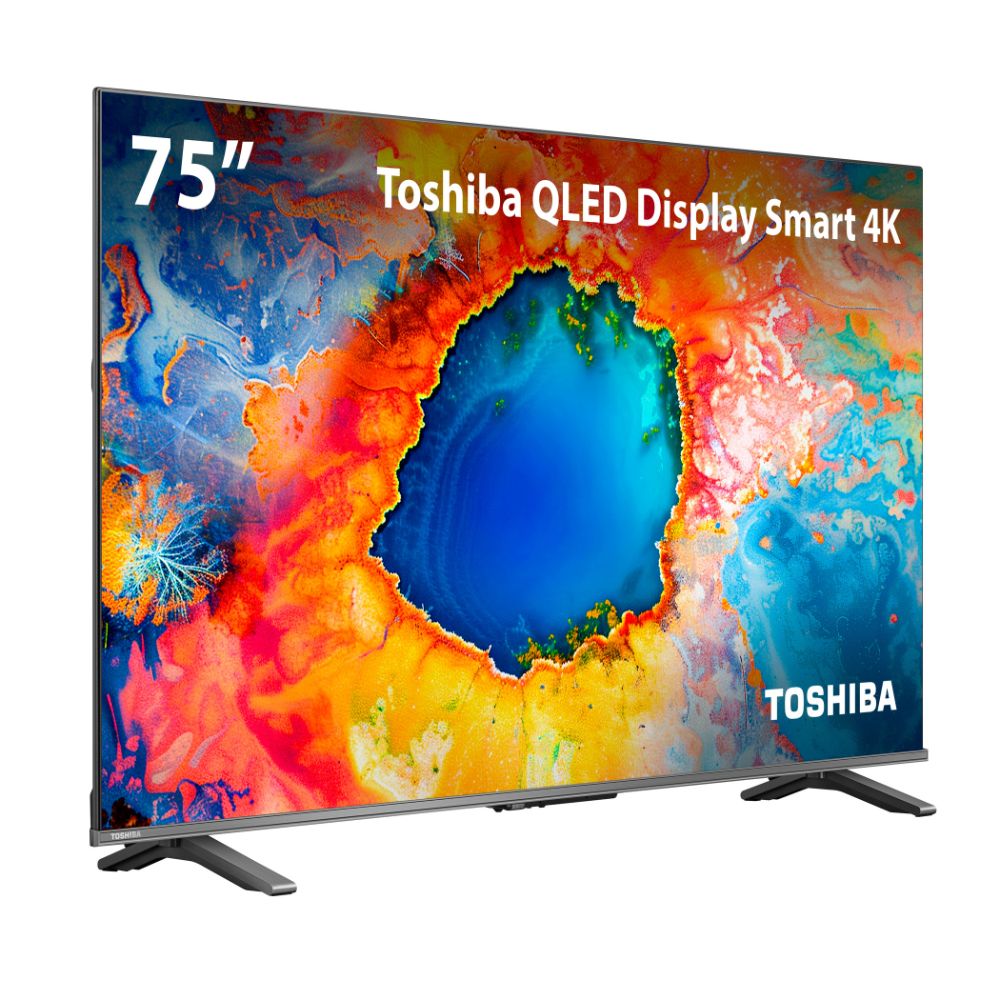 Smart TV QLED 75'' 4K Toshiba 75C450NS Wi-Fi Bluetooth HDMI USB Google TB037M, , large image number 1