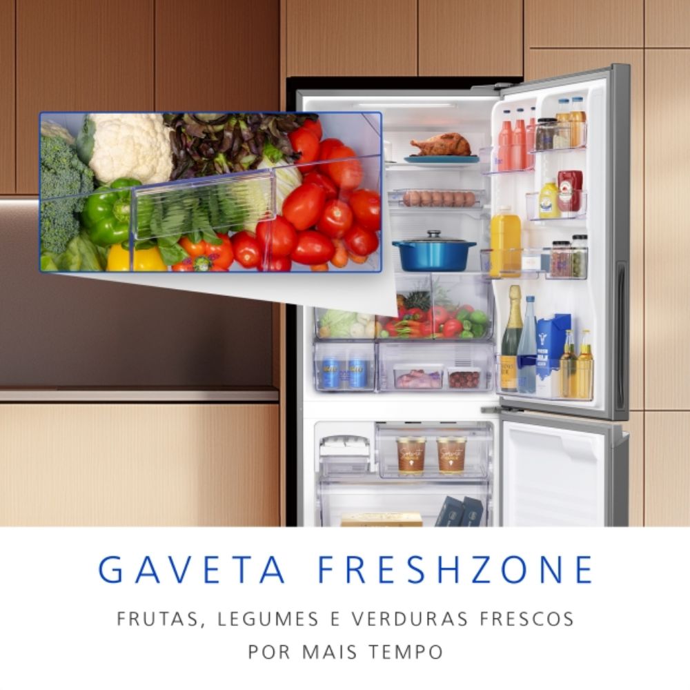 Geladeira Frost Free Inverter Panasonic 2 Portas Aço Escovado 460L Inverse 220V BB64PV1XB, , large image number 7