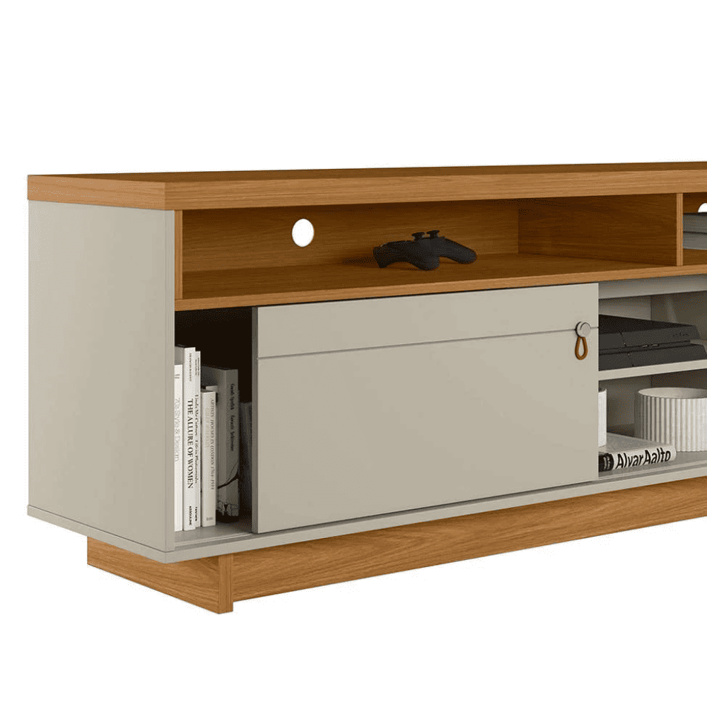 Rack para Tv at&eacute; 75 Polegadas Nature/Off White Linea Ara&ccedil;atuba, , large image number 6