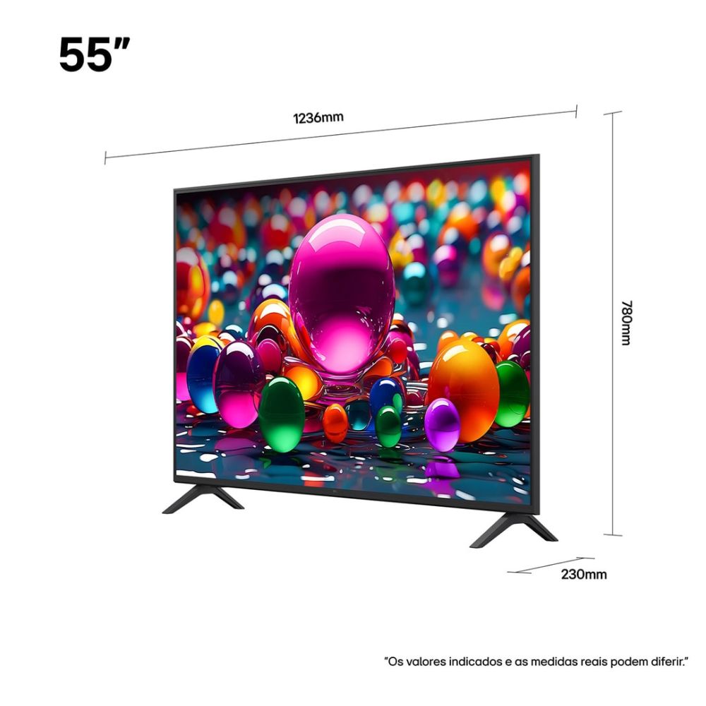 Smart TV 55 Polegadas LG 4K UHD AI UA85 4K Gen8 3 HDMI 1 USB 55UA8550PSA, , large image number 5