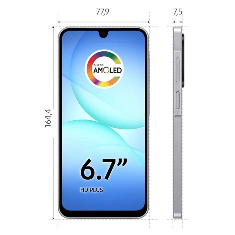 Smartphone Samsung A17 Cinza 128GB 8GB RAM Tela 6,7" C&acirc;mera Tripla + Selfie 13MP, , large image number 7