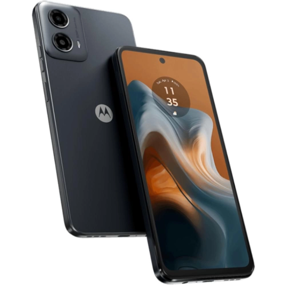 Smartphone Motorola Moto G34 Preto128GB 4GB RAM Tela 6,5" Câmera 50MP + 2MP  Selfie 16MP 5G