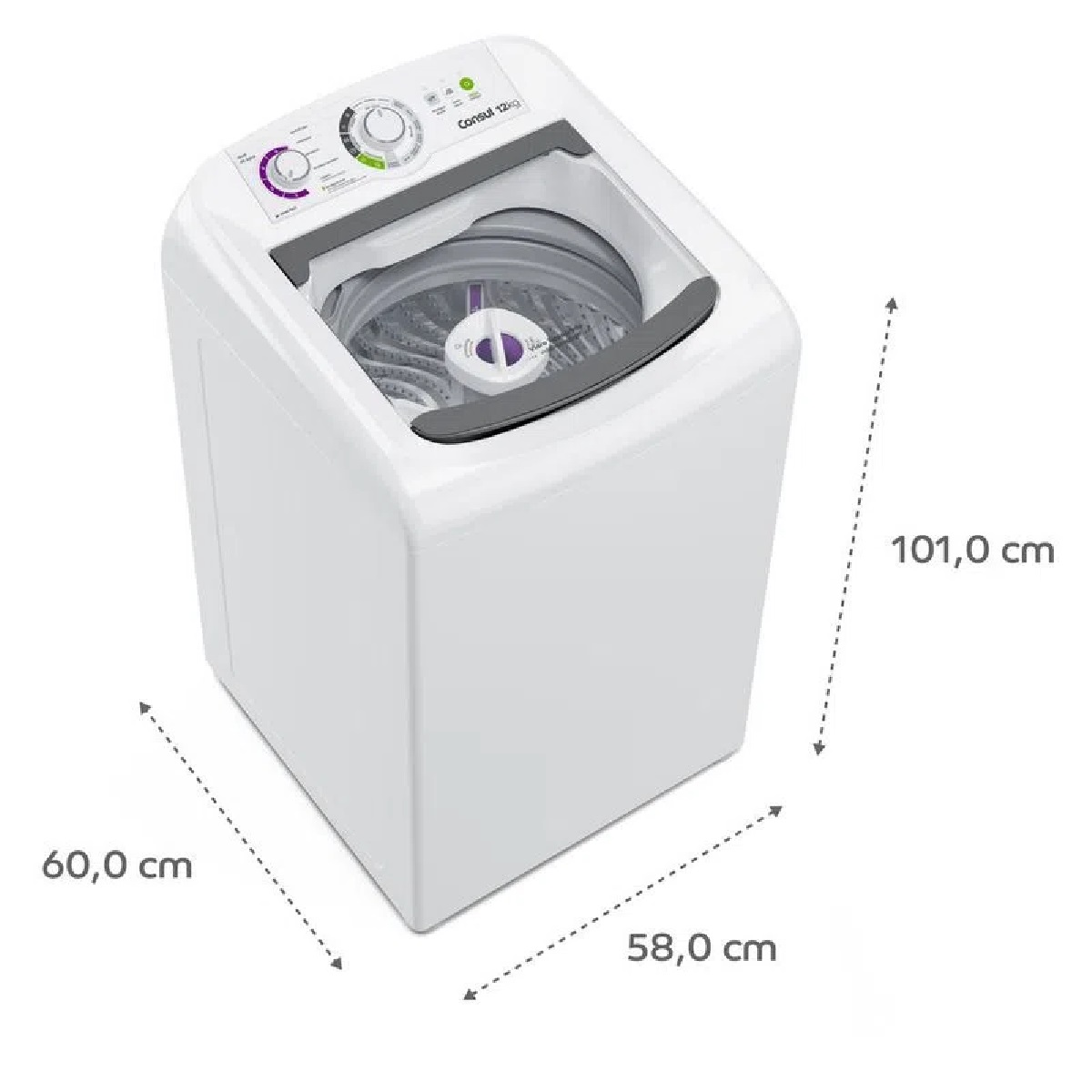 Máquina de Lavar Roupas Consul 12Kg 220v CWH12 - Branco, , large image number 2