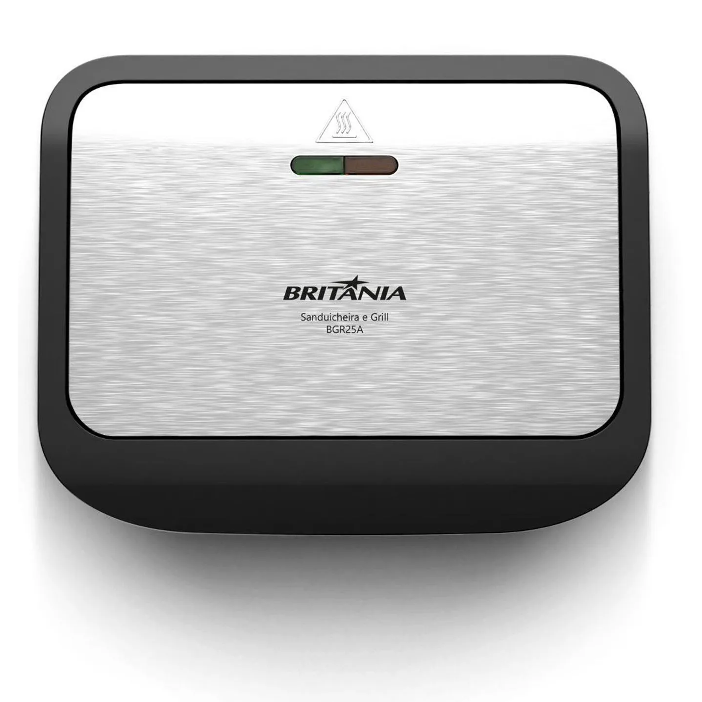Sanduicheira Grill Britânia Antiaderente Preta 750W 220V BGR25A
