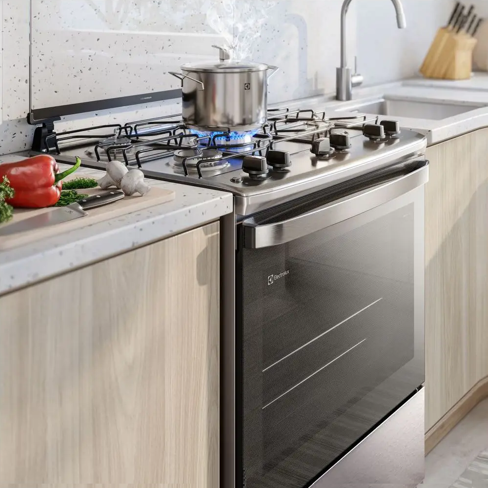 Fogão 5 bocas Electrolux Mesa de Inox Cinza Bivolt Efficient PerfectCook FE5IC, , large image number 4