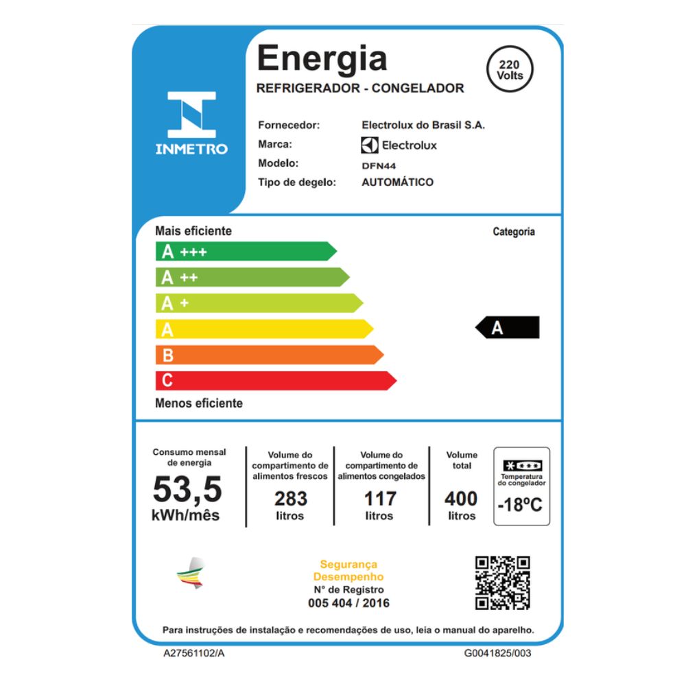 Geladeira Electrolux Frost Free Duplex DFN44 400L 2 Portas Branca, , large image number 6
