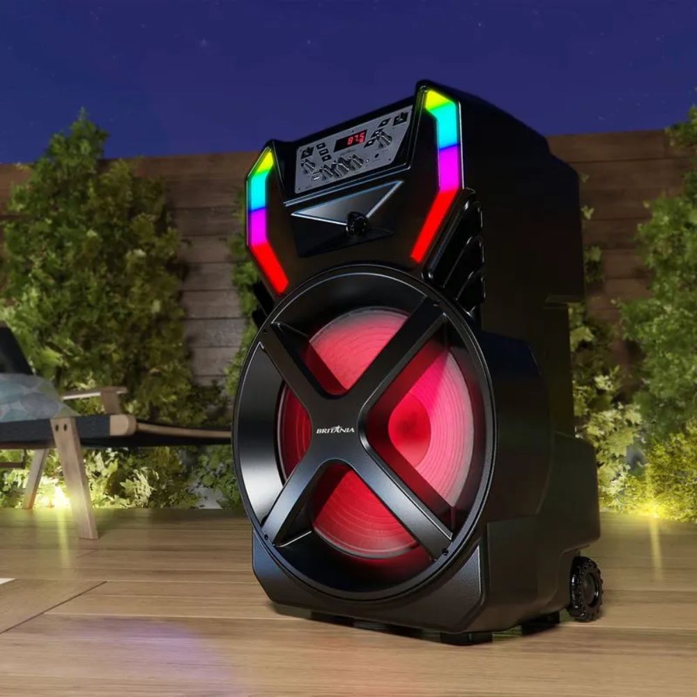 Caixa de Som Amplificada Britânia Bluetooth USB Rádio FM 700W Bivolt BCX12100, , large image number 5