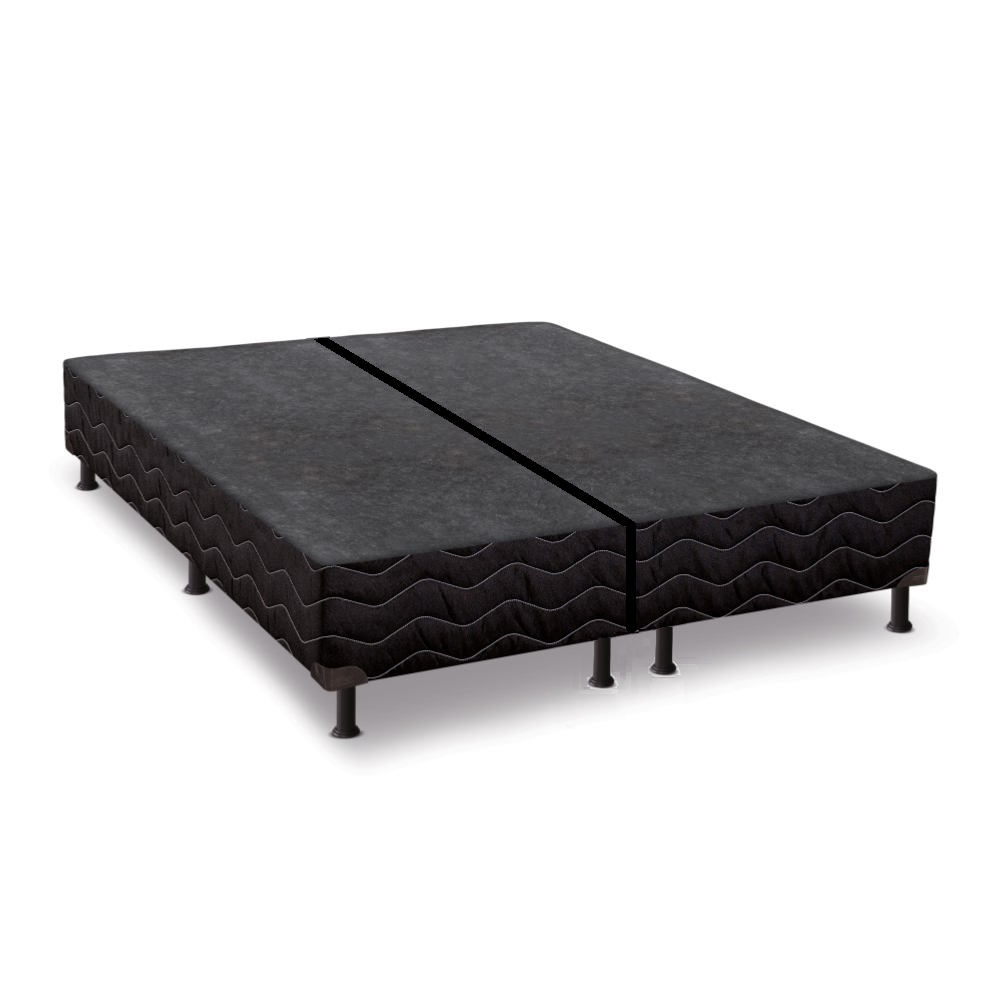 Base Cama Box Queen Somier Universal Black 158x198x42 cm Reconflex