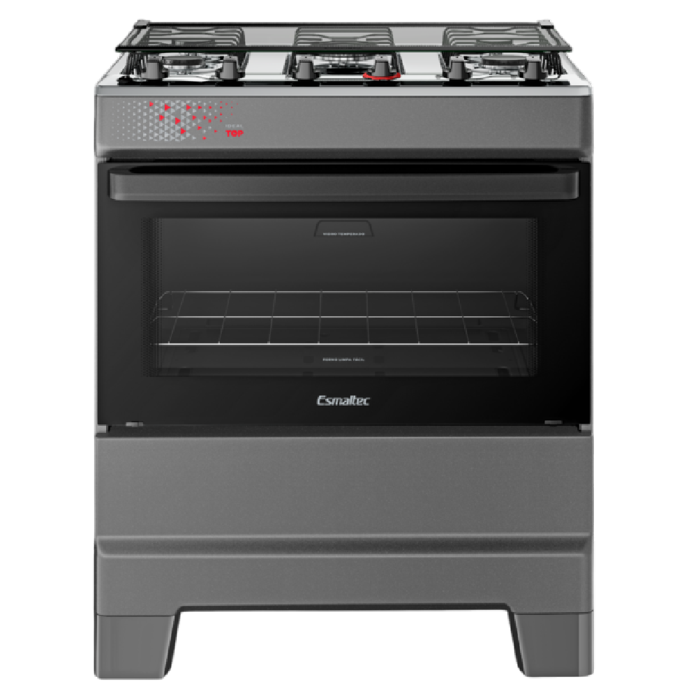 Fogão 5 bocas Esmaltec Mesa de Inox Titânio Ideal Top T5IAB 4122, , large image number 1