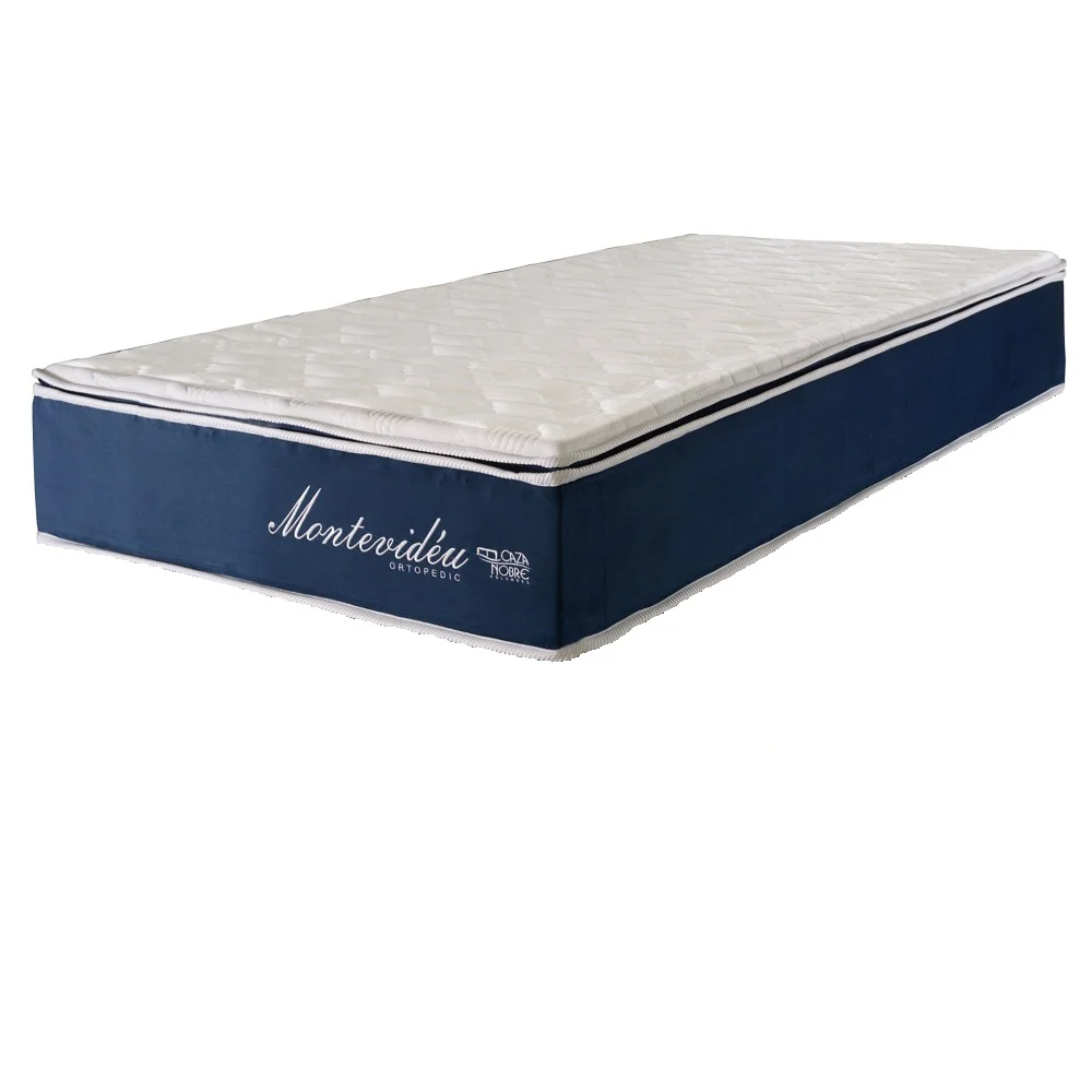 Cama Box Solteiro Base com Colchao Espuma D45 Montevideu Ortopedico 88x188x72 Cm Caza Nobre, , large image number 2