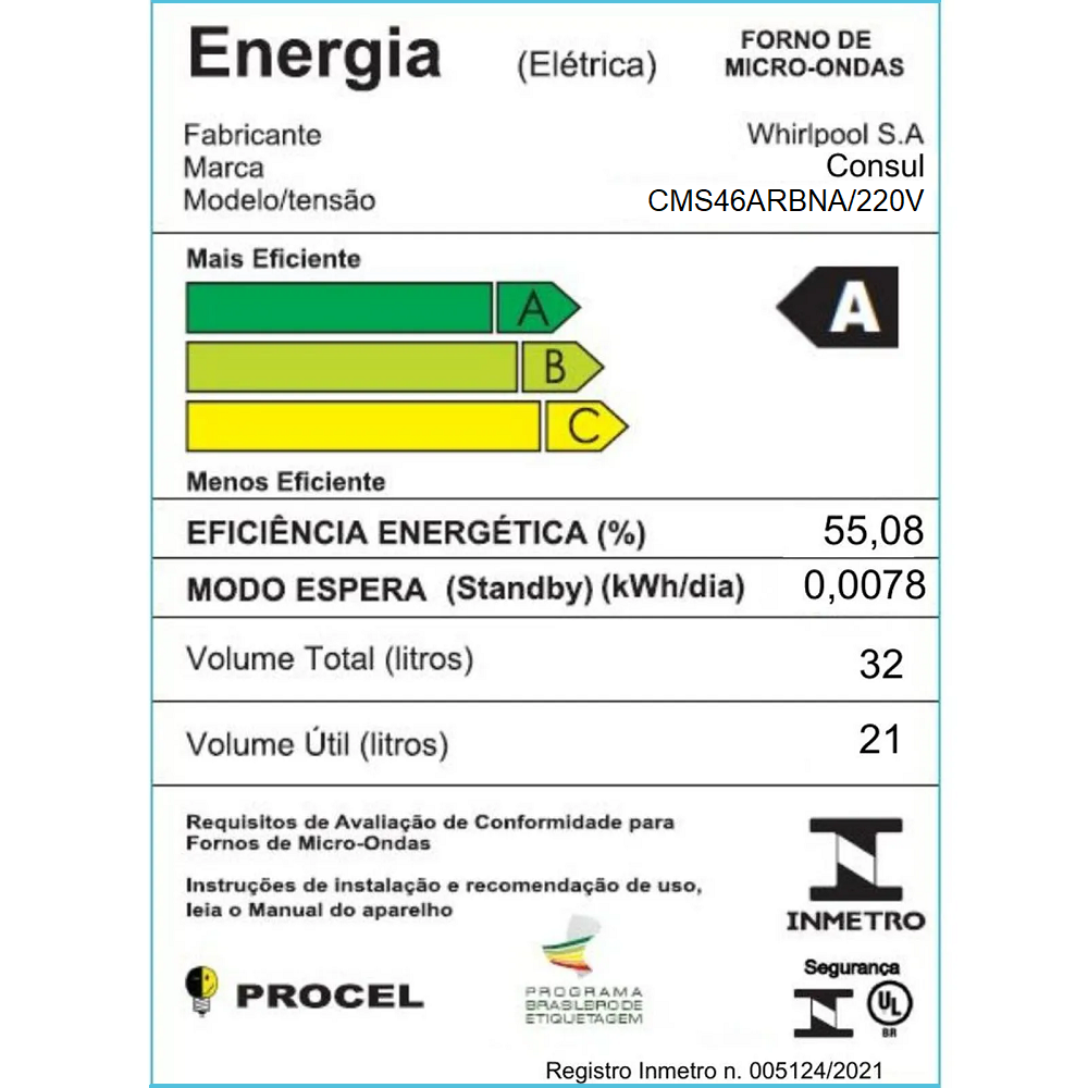 Micro-ondas Consul CMS46ARBNA 32 Litros 10 Níveis 900W Cinza, , large image number 4