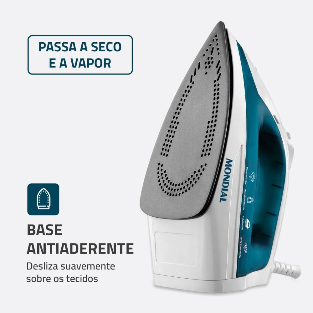 Ferro de Passar Roupa a Vapor Mondial 220V F-32, , large image number 1