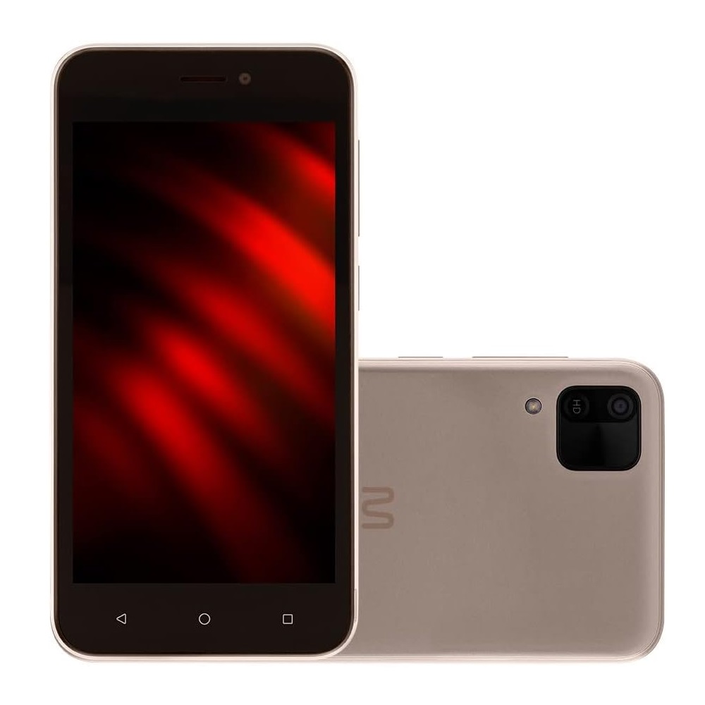 Smartphone Multilaser E2 Preto 32GB Câmera Dupla 2 Chips, Dourado, large image number 0