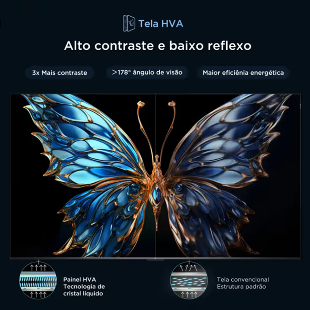Smart TV 75 Polegadas TCL QLED 4K Wi-Fi Processador AIPQ Google Tv 3 HDMI 1 USB 75T6C, , large image number 4