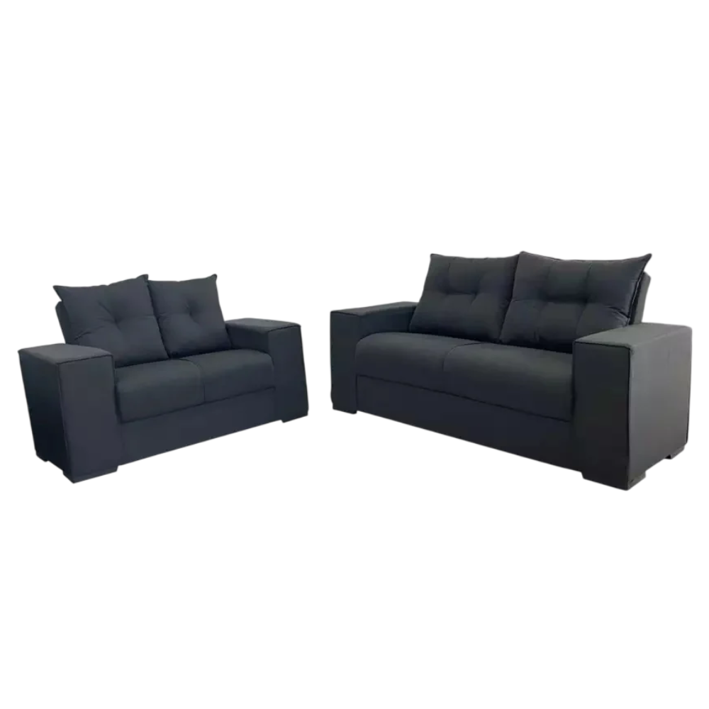 Conjunto de Sof&aacute; 2 e 3 Lugares Chumbo JW Santiago