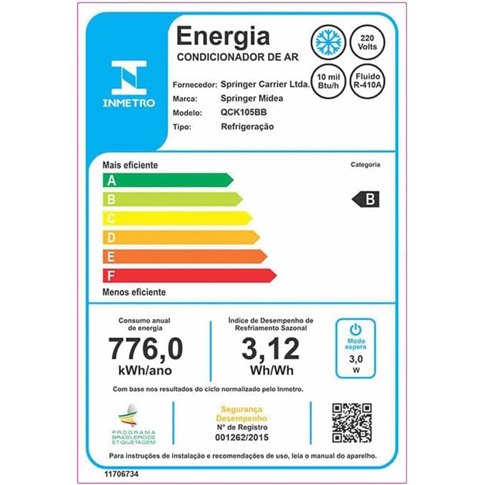 Ar-condicionado de Janela Springer Midea Mec&acirc;nico Frio 10.000 BTU/h, , large image number 2