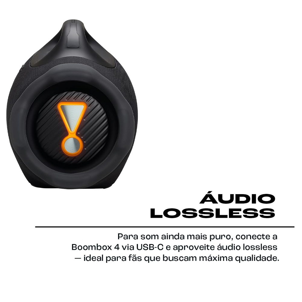 Caixa de Som JBL Bluetooth 210W RMS Bivolt BOOMBOX 4 BLKBR Preto, , large image number 4