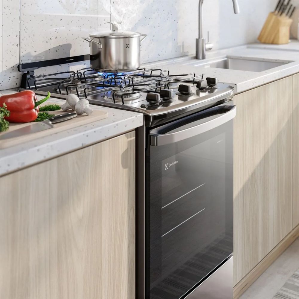 Fogão 4 Bocas Electrolux Mesa Inox Acendimento Automático Prata Efficient FE4IS Bivolt, , large image number 5