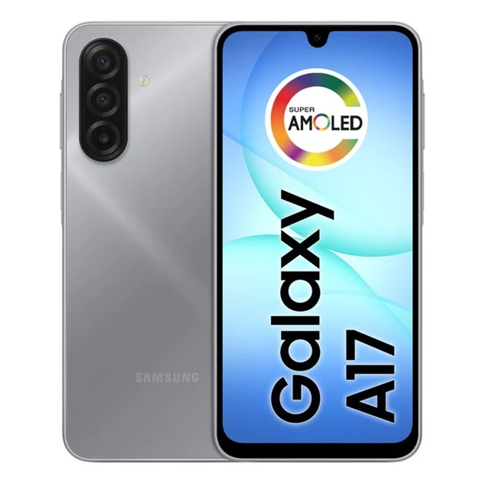 Smartphone Samsung A17 Cinza 128GB 8GB RAM Tela 6,7" C&acirc;mera Tripla + Selfie 13MP