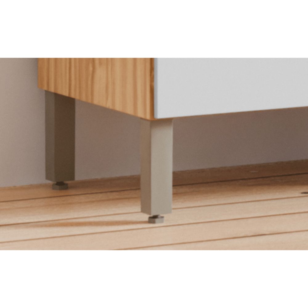 Kit Cozinha Rio Doce MDF Concord 8 Portas 2 Gavetas Amêndoa/Off White, , large image number 3