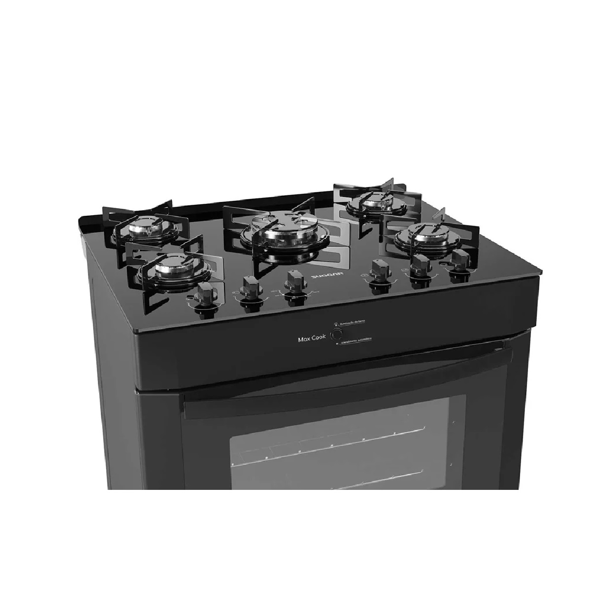 Fogão 5 Bocas Suggar Mesa de Vidro e Acendimento Automático Preto Bivolt FGV504, , large image number 2