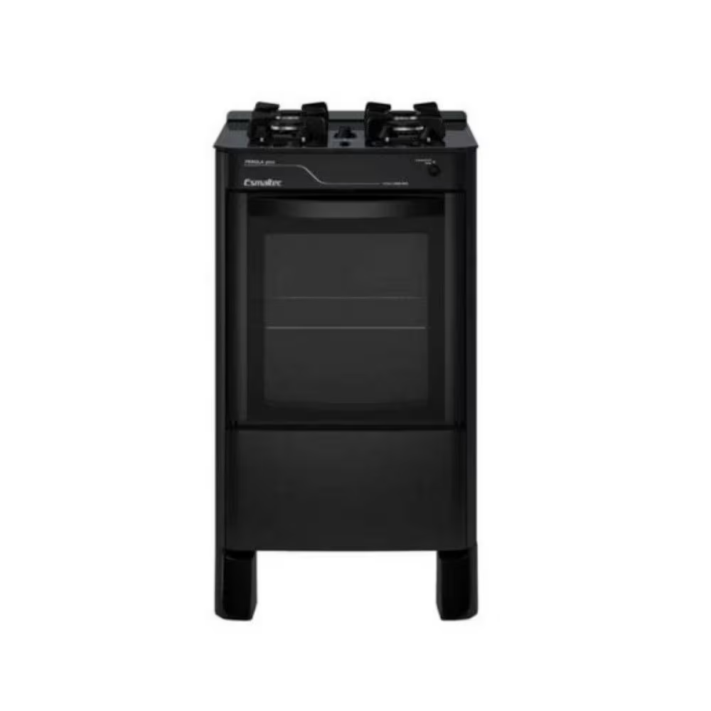 Fogão Esmaltec Pérola Glass 4 Bocas Acendimento automático Mesa de Vidro 4115 Preto, , large image number 1