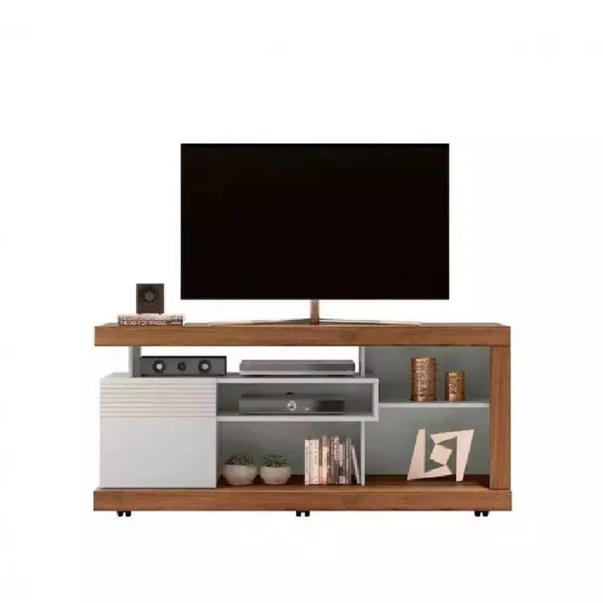 Rack para Tv até 60 Polegadas Nogueira Linea Gramado