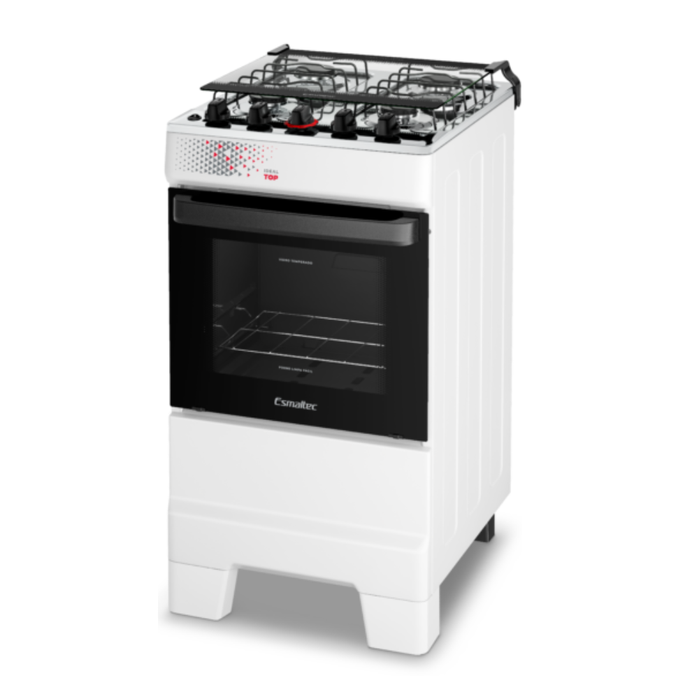 Fogão 4 bocas Esmaltec Mesa de Inox Branco Ideal Top T4IAB 4122, , large image number 2