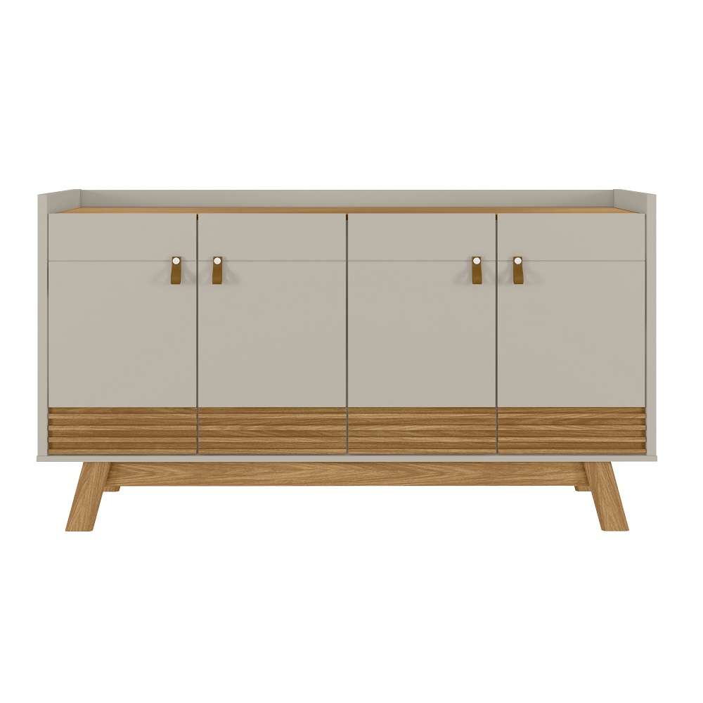 Buffet Linea 4 Portas Abruzzo 160 cm Nature / Off White