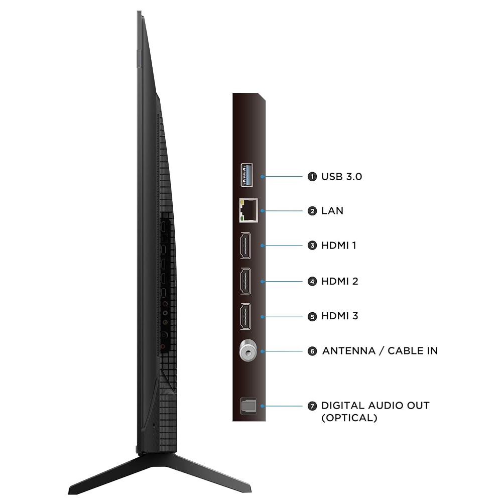Smart TV 55 Polegadas TCL QLED 4K UHD Wi-Fi Google Tv 3 HDMI 1 USB 55P7K, , large image number 2