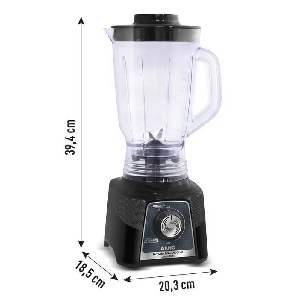 Liquidificador Arno Power Mix LQ35 com 15 Velocidades 700W  Preto 220V, , large image number 5