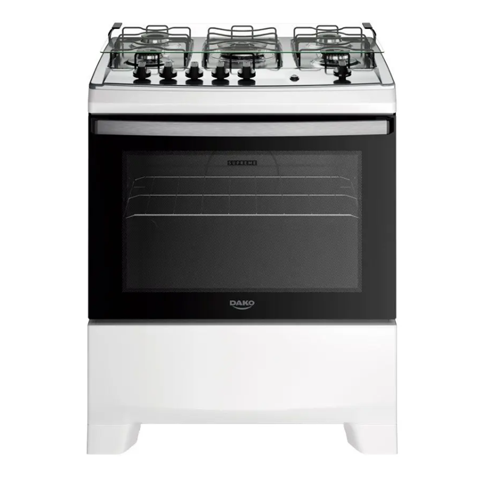 Fog&atilde;o 5 Bocas Dako Mesa Inox Branco 220V Supreme, , large image number 1