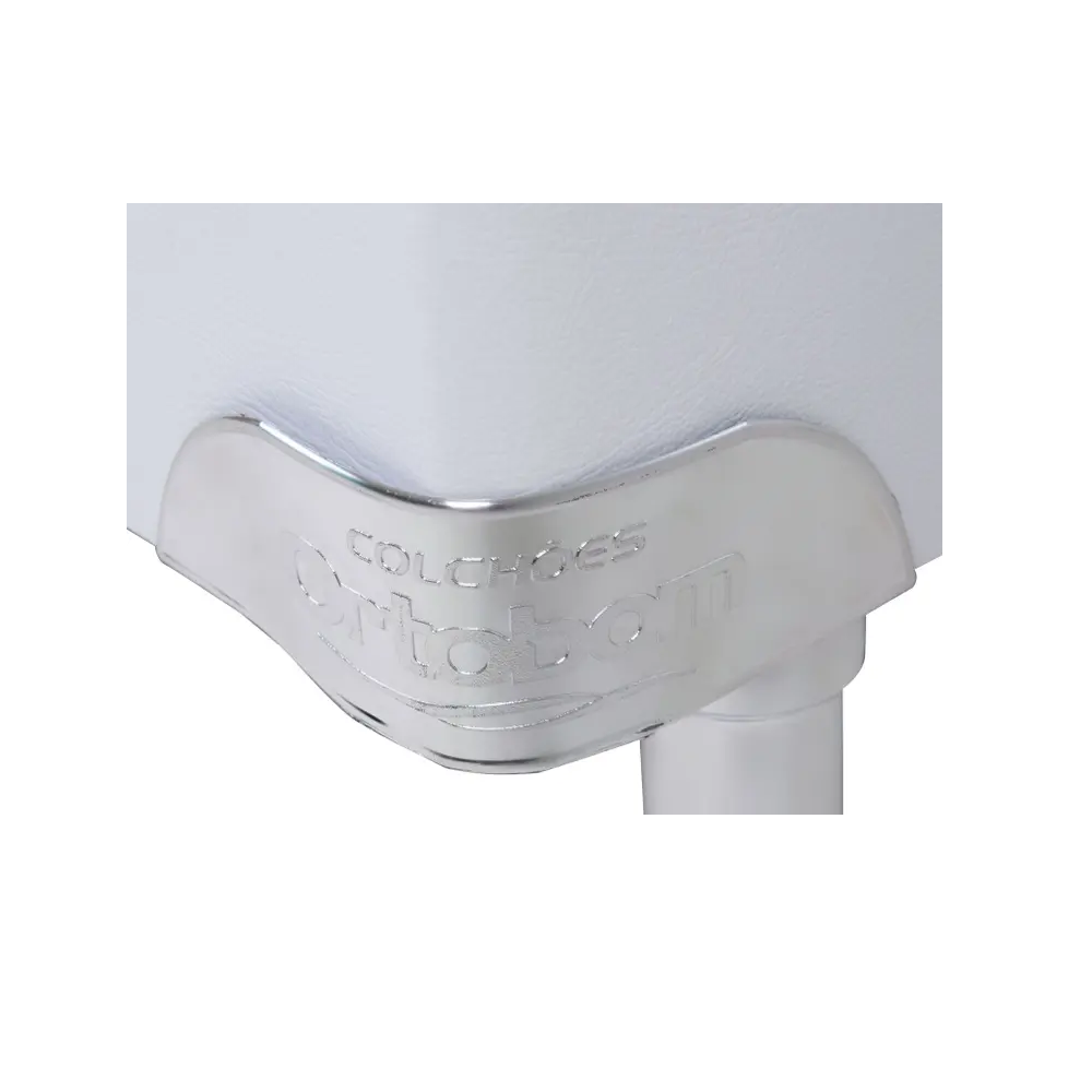 Base Cama Box Casal Sommier Corino Branco 188x138x30 cm Ortobom, Branco, large image number 5