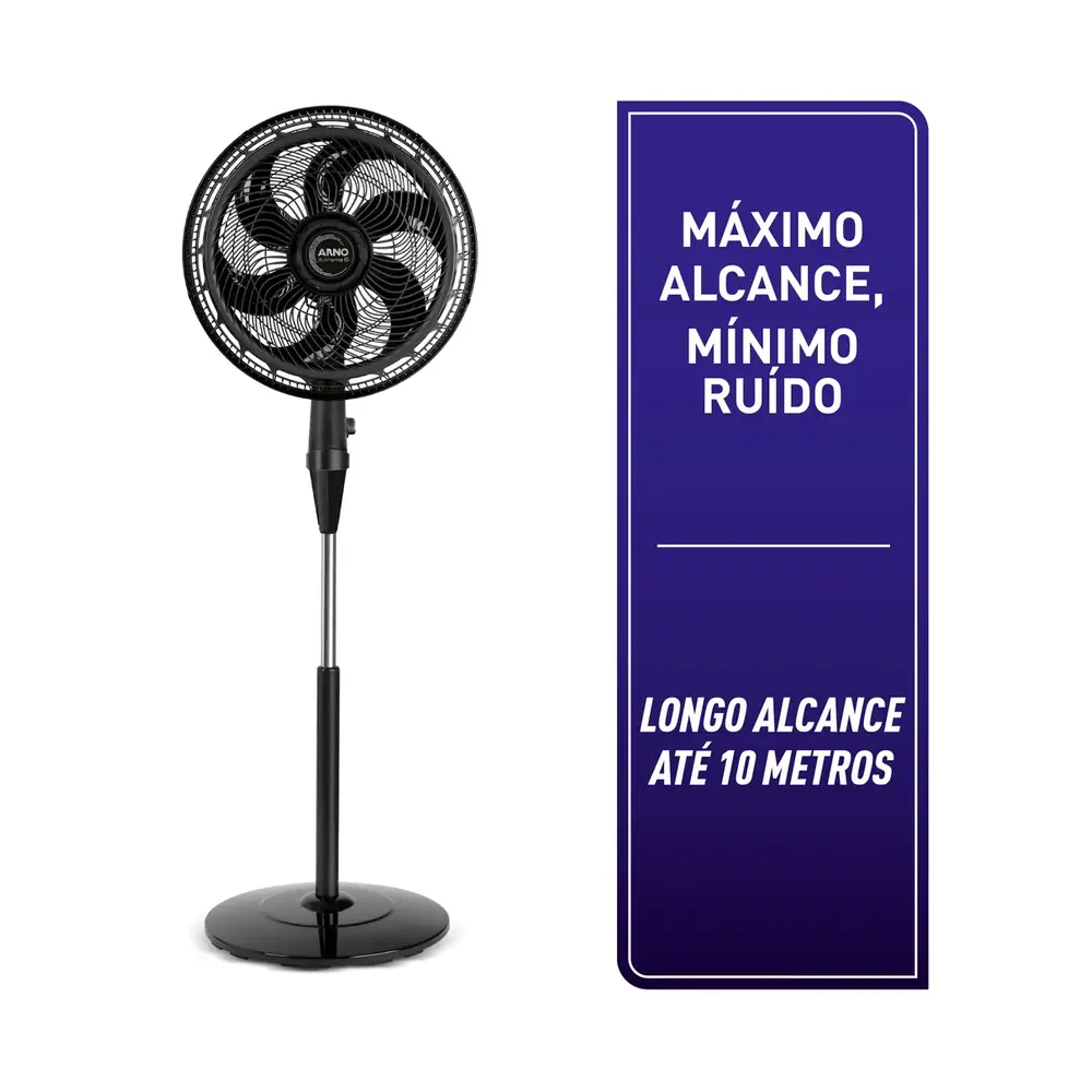 Ventilador de Coluna Arno 40 cm 6 Pás 140W 220V VE6C Xtreme Preto, , large image number 1