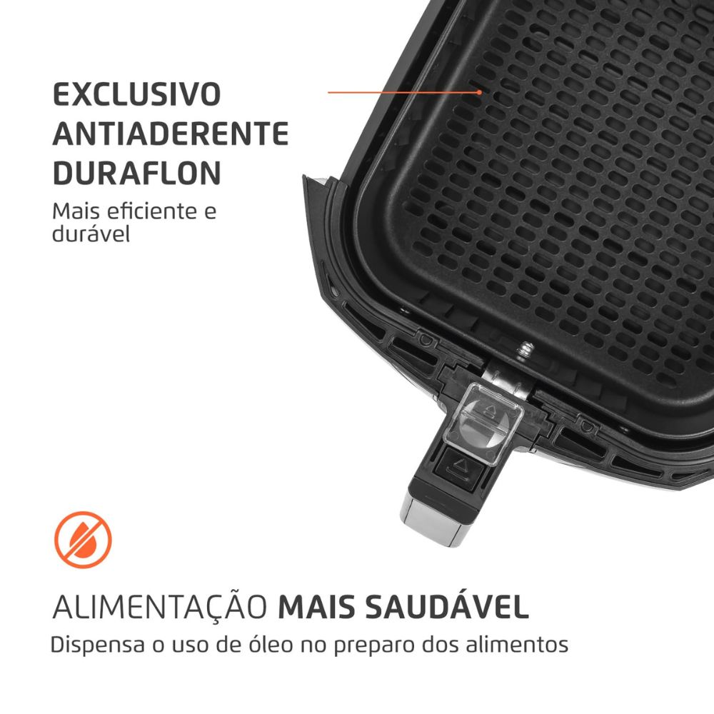Fritadeira Elétrica Air Fryer Mondial Sem Óleo 4L 220V  AFN-40 BFS, , large image number 5