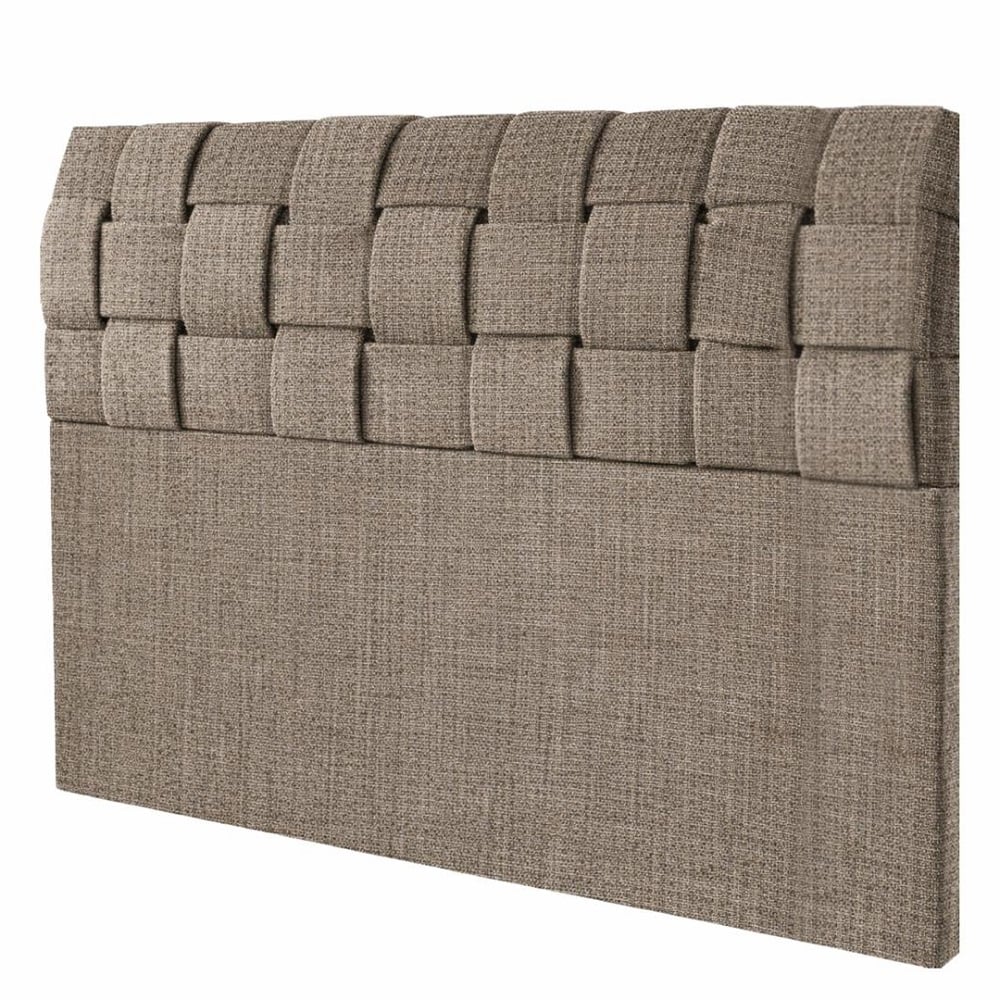 Cabeceira de Casal Estofada 138 cm Linho Bege L07 JW Paris