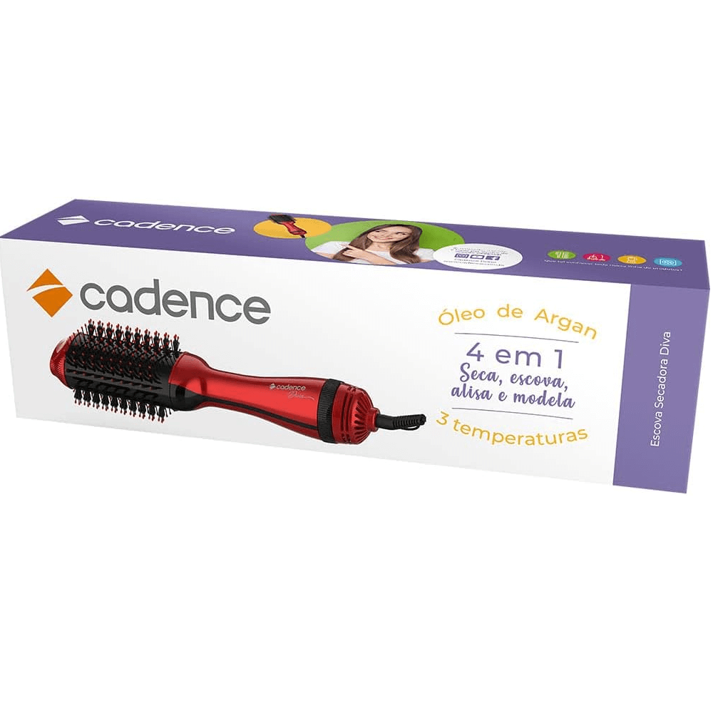 Escova Secadora de Cabelo Cadence Diva ESC704 130°C 1200W 220V, , large image number 4