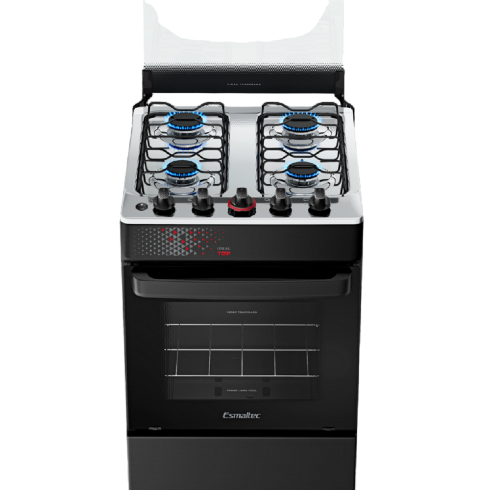 Fogão 4 bocas Esmaltec Mesa de Inox Titânio Ideal Top T4IAT 4122, , large image number 3