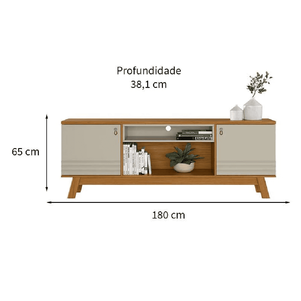 Rack para Tv at&eacute; 75 Polegadas Nature/Off White Linea Colorado, , large image number 5