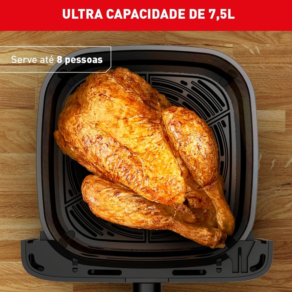 Fritadeira Elétrica Air Fryer Arno Sem Óleo 7,5 Litros 220V 1700W Mega AFM7 Preta, , large image number 2