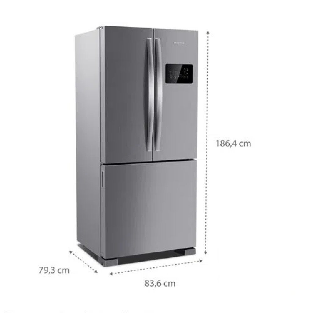 Geladeira Frost Free Brastemp 3 Portas Inox 554L 220V BRO85AK, , large image number 3