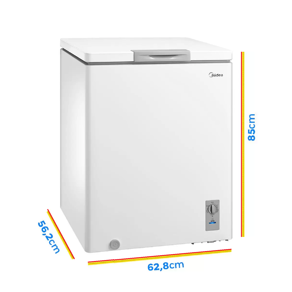 Freezer Horizontal Midea 1 Porta MDRC207SLA012 145L Branco, , large image number 4